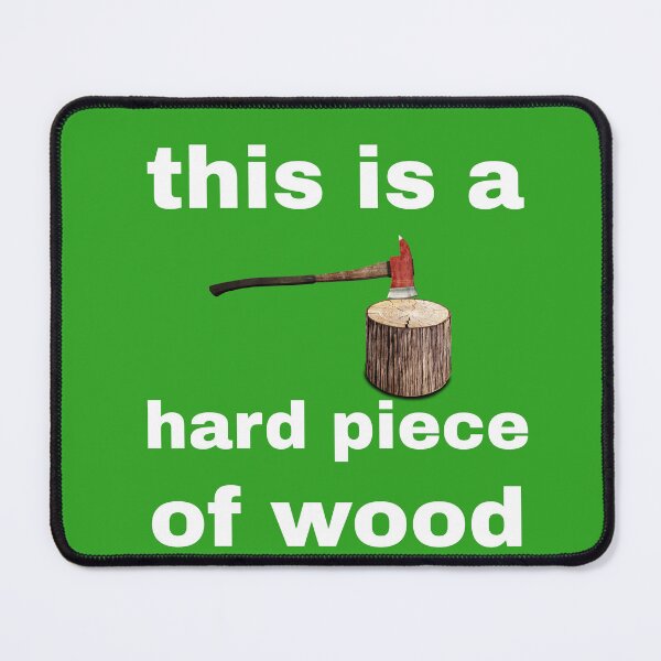Item preview, this is a hard piece of wood t-shirt and accessories. designed and sold by blackbankmatter.