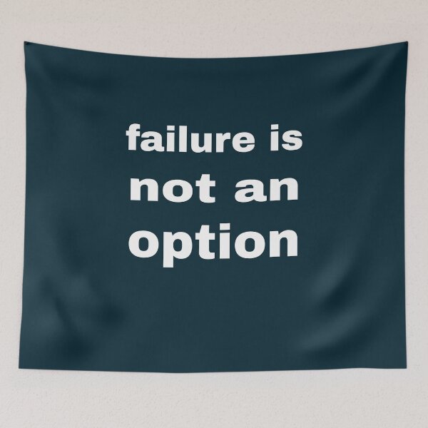 Item preview, failure is not an option, t-shirt and accessories designed and sold by blackbankmatter.