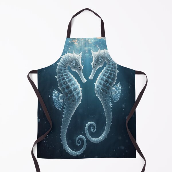 Item preview, Two White Big Belly Seahorses designed and sold by shaang.