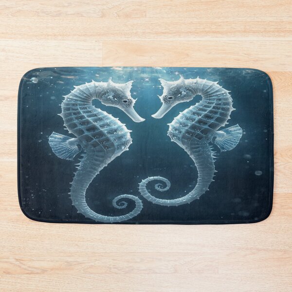 Item preview, Two White Big Belly Seahorses designed and sold by shaang.