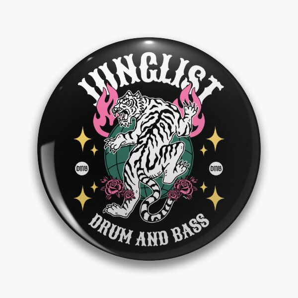 Item preview, JUNGLIST  - Tattoo Tiger Vibes (White)  designed and sold by Discothreadz.