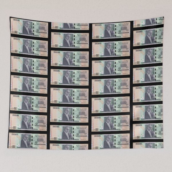 Item preview, 50 Thousand Guaraní Banknote Agustín Pío Barrios designed and sold by daikenstore.