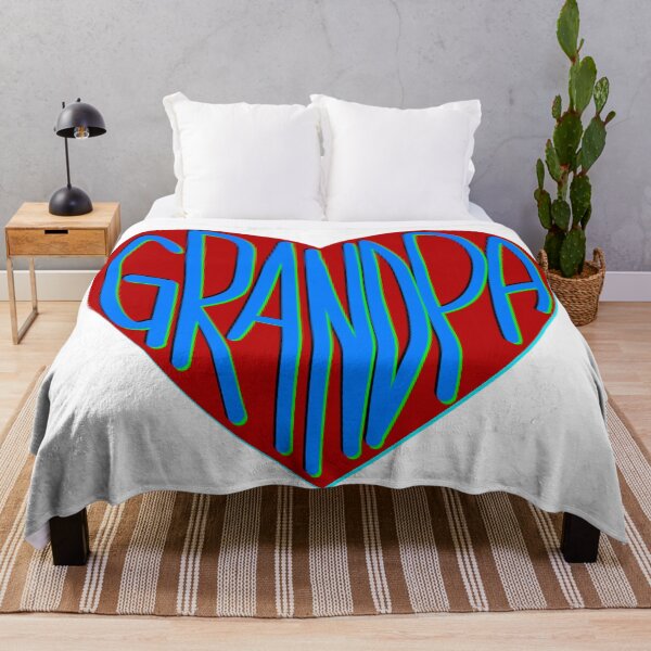Item preview, Grandpa in blue lettering inside a red heart designed and sold by DaveDanchuk.