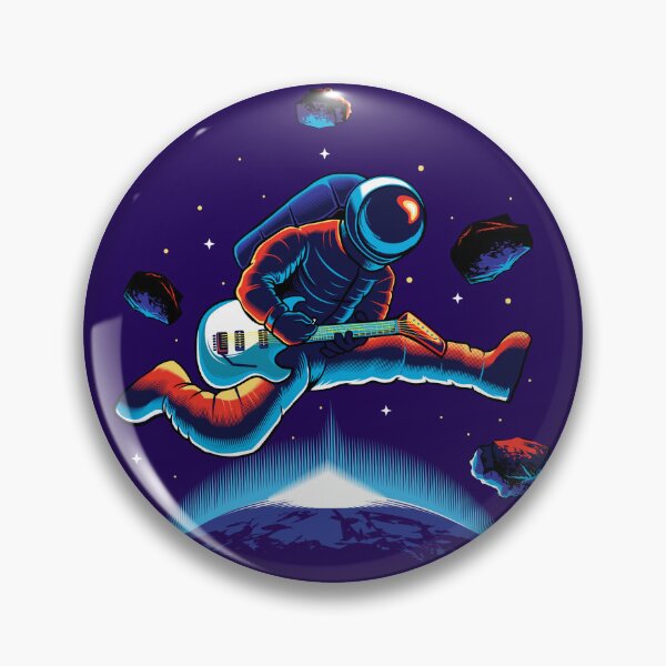 Item preview, Astronaut playing guitar on the moon designed and sold by Joncasmiart.