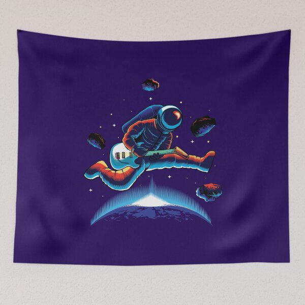 Item preview, Astronaut playing guitar on the moon designed and sold by Joncasmiart.
