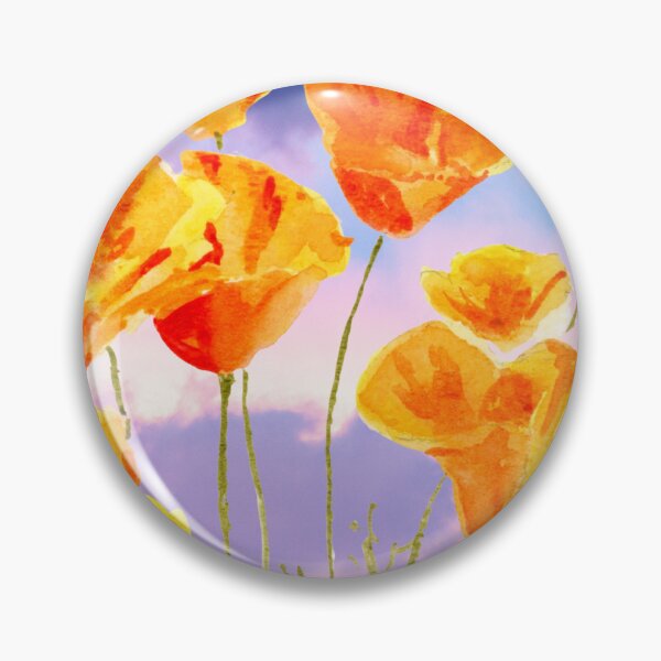 Item preview, Poppies Against a Purple Sky designed and sold by Artbydekloe.