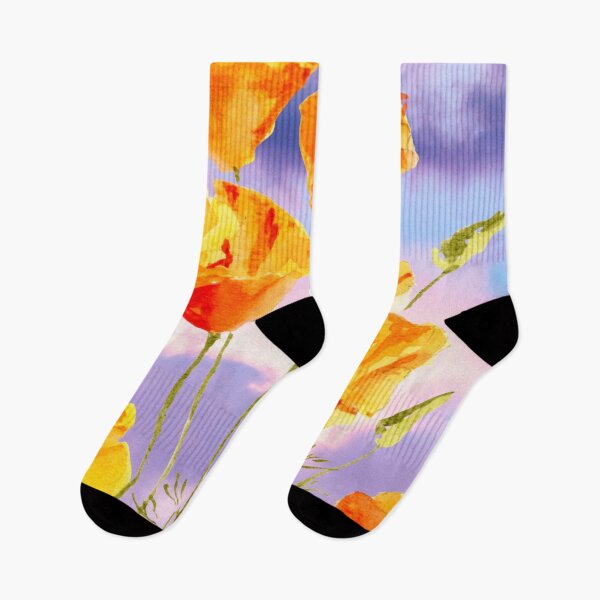 Item preview, Poppies Against a Purple Sky designed and sold by Artbydekloe.