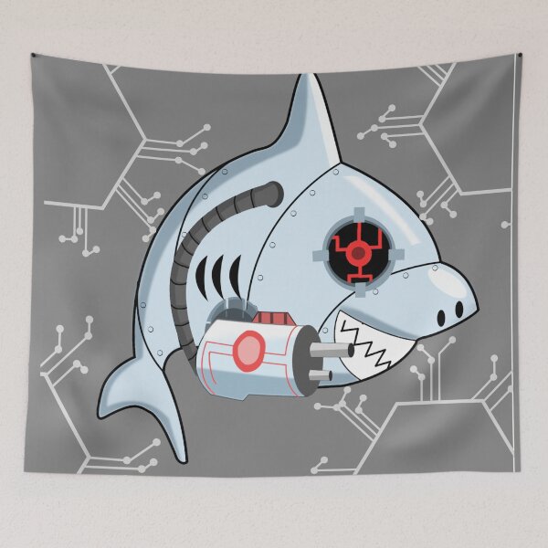 Item preview, Robot Shark Madness designed and sold by CSG Arts (Clyde Grandison).