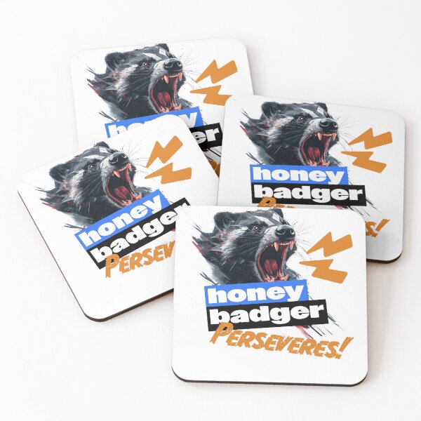 Item preview, Fierce Honey Badger, "Honey Badger, Perseveres" designed and sold by PeffysArt.