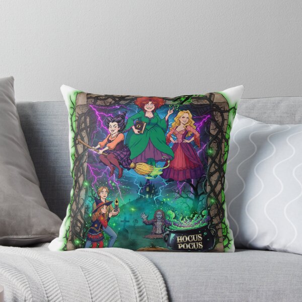 Item preview, Midnight in Salem: Retro Manga Style Comic Poster of Classic Witches - 90s Fantasy Movie Style - The Sisters Return designed and sold by Artbesttopic.