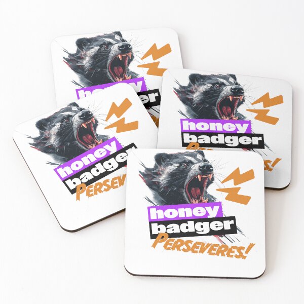 Item preview, Fierce Honey Badger, "Honey Badger, Perseveres" designed and sold by PeffysArt.
