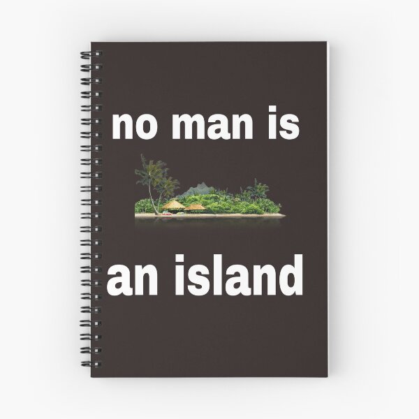 Item preview, no man is an island tee shirt apparel accessory designed and sold by blackbankmatter.