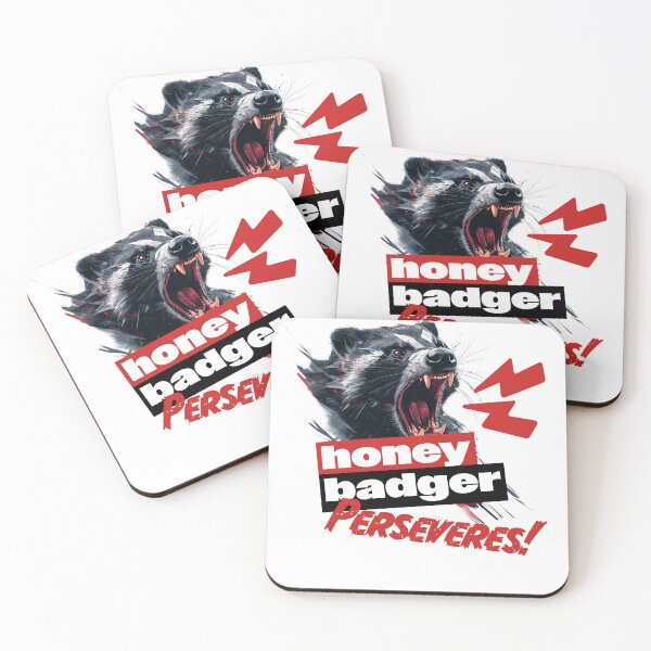 Item preview, Fierce Honey Badger, "Honey Badger, Perseveres" designed and sold by PeffysArt.