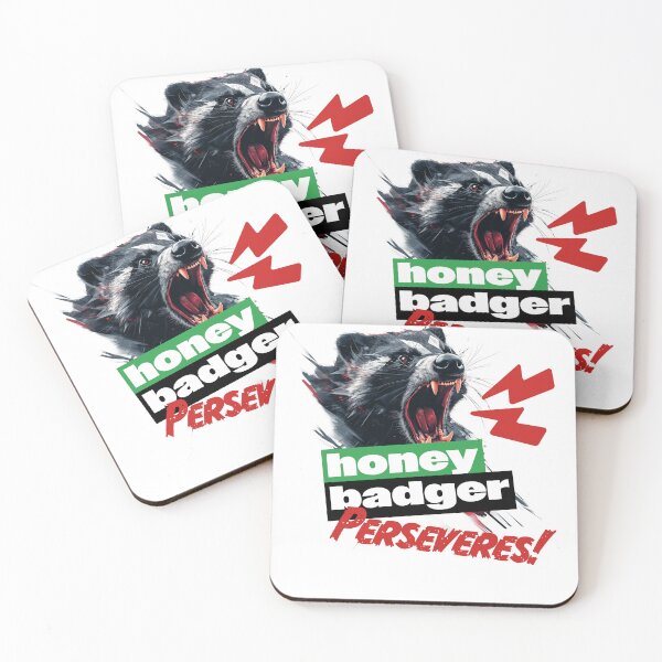 Item preview, Fierce Honey Badger, "Honey Badger, Perseveres" designed and sold by PeffysArt.