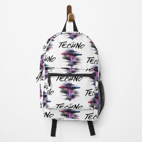 Item preview, TECHNO - Ufo Glitch (Black) designed and sold by Discothreadz.