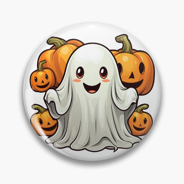 Item preview, Halloween Kawaii Ghost and Pumpkins designed and sold by Poison-Potion.