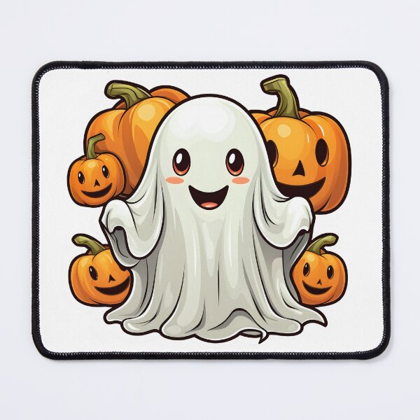 Item preview, Halloween Kawaii Ghost and Pumpkins designed and sold by Poison-Potion.