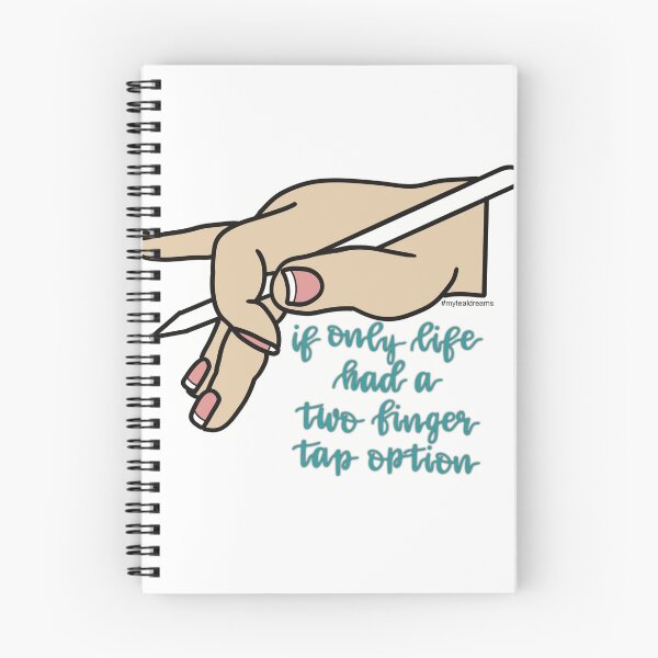 Item preview, If only life had a two finger tap option (procreate humor) designed and sold by My Teal Dreams.