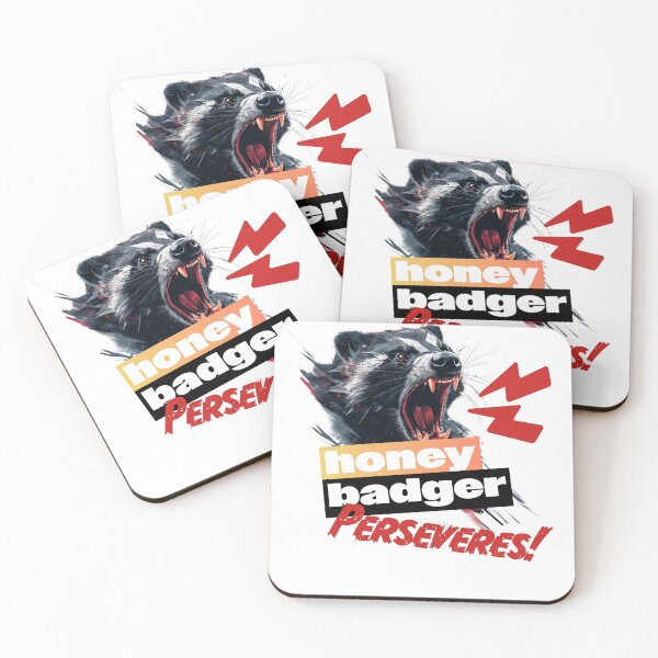 Item preview, Fierce Honey Badger, "Honey Badger, Perseveres" designed and sold by PeffysArt.