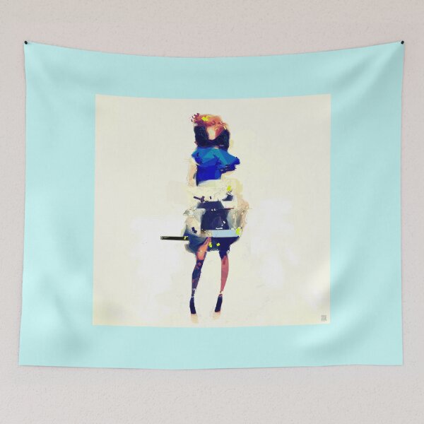 Item preview, Cloud, a deconstructed portrait with a glitch aesthetic designed and sold by macaco+ | Glitch Art & Manifesto Prints.