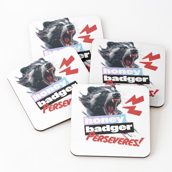 Item preview, Fierce Honey Badger, "Honey Badger, Perseveres" designed and sold by PeffysArt.