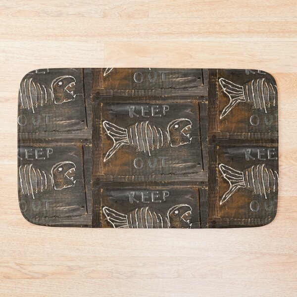 Item preview, Keep out skeleton fish designed and sold by carrinajh.