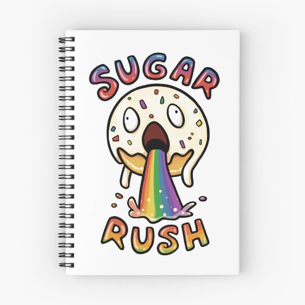 Item preview, Glazed Donut with Sprinkles Puking Rainbow Sugar Rush designed and sold by ryannelevinart.