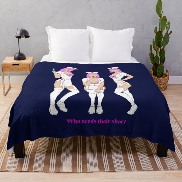 Item preview, Enfermeras de HowlOScream "¿Quién necesita su inyección?" designed and sold by PoppysPrintings.