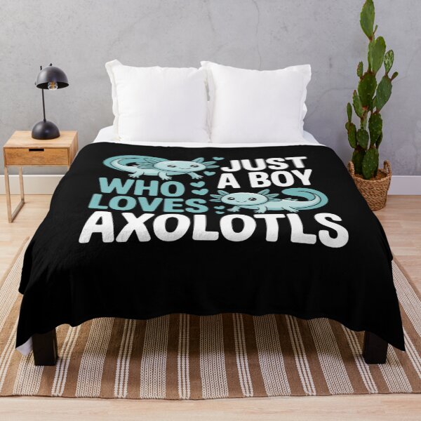 Item preview, Just a Boy Who Loves Axolotls Design designed and sold by Gogetgiggles.