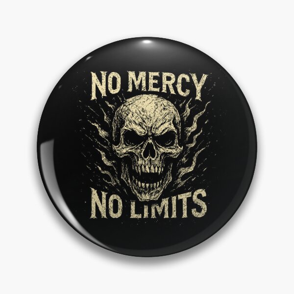 Item preview, No Mercy No Limits – Grunge Skull Power designed and sold by ironpalette.