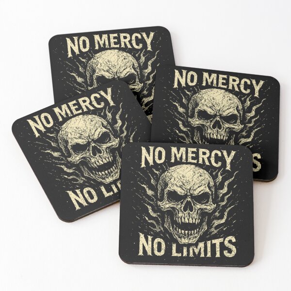 Item preview, No Mercy No Limits – Grunge Skull Power designed and sold by ironpalette.