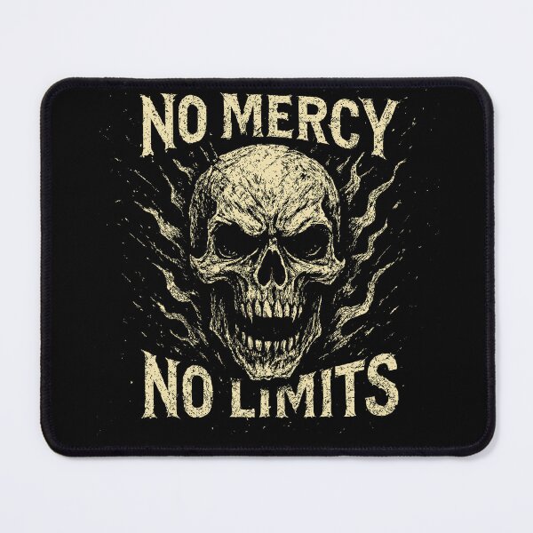 Item preview, No Mercy No Limits – Grunge Skull Power designed and sold by ironpalette.
