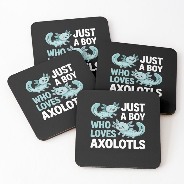 Item preview, Just a Boy Who Loves Axolotls Design designed and sold by Gogetgiggles.