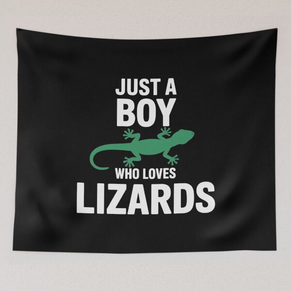 Item preview, Just a Boy Who Loves Lizards Design designed and sold by Gogetgiggles.