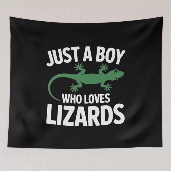 Item preview, Just a Boy Who Loves Lizards Design designed and sold by Gogetgiggles.
