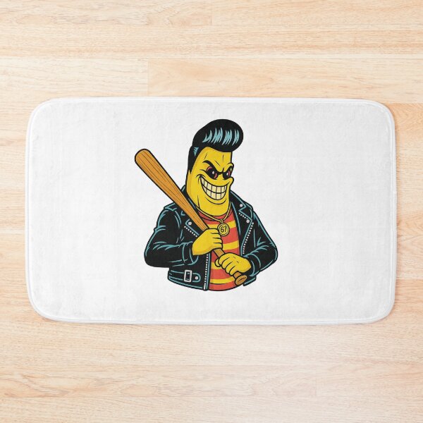 Item preview, Grinning Greaser 67 Banana with Baseball Bat designed and sold by ModdiesColors.