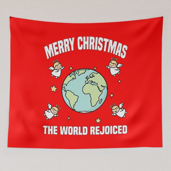 Item preview, MERRY CHRISTMAS - THE WORLD REJOICED designed and sold by KEF Custom.