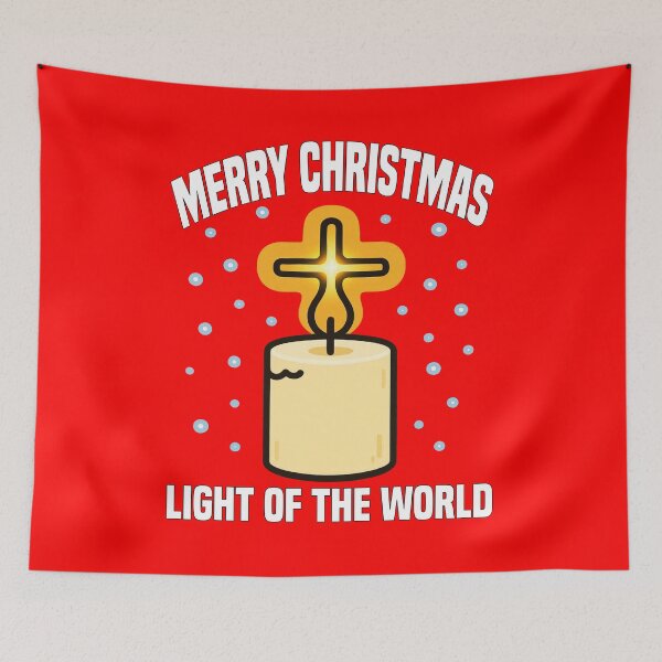 Item preview, MERRY CHRISTMAS - LIGHT OF THE WORLD designed and sold by KEF Custom.