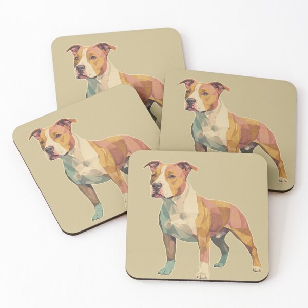Item preview, American Pit Bull Terrier Fuerte Low Poly Vintage designed and sold by bsbd-action.