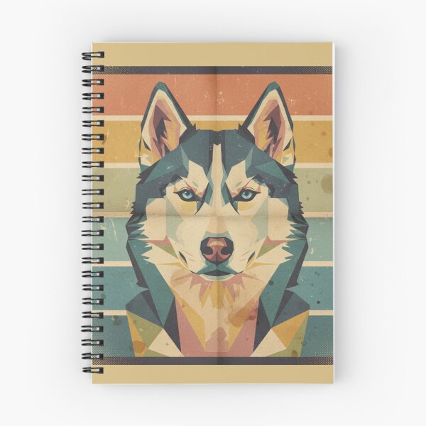 Item preview, Husky Siberiano Geométrico Retrato Pop Art Retro designed and sold by bsbd-action.