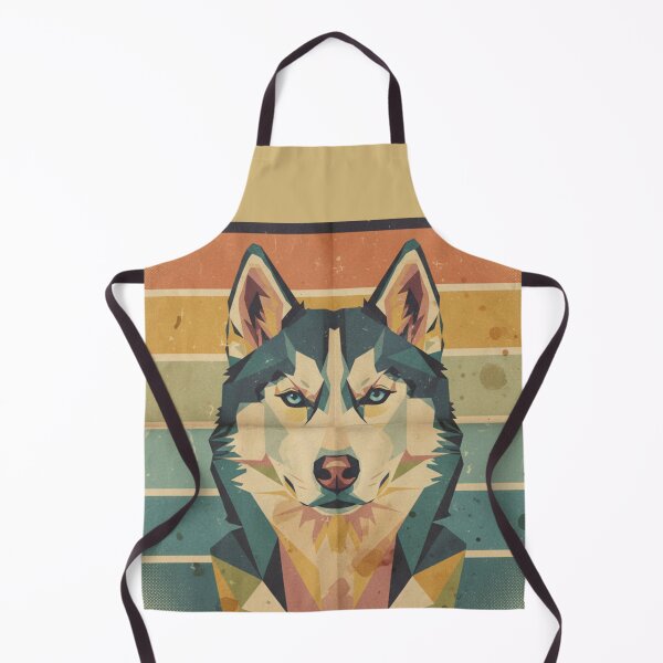 Item preview, Husky Siberiano Geométrico Retrato Pop Art Retro designed and sold by bsbd-action.