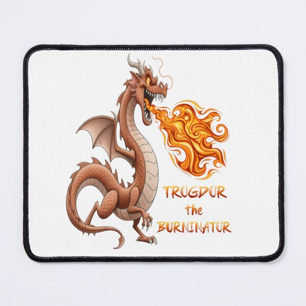 Item preview, Trogdor The Flamebringer Dragon – Vintage Internet Meme Style Cartoon Art designed and sold by Liva Art.