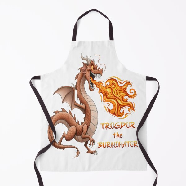 Item preview, Trogdor The Flamebringer Dragon – Vintage Internet Meme Style Cartoon Art designed and sold by Liva Art.