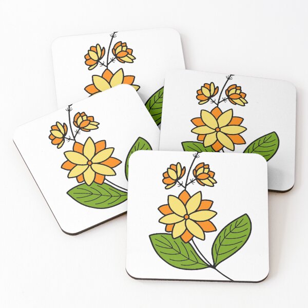 Item preview, Orange Flower Art – Vibrant Floral Illustration designed and sold by Harshit_Digital_Arts.