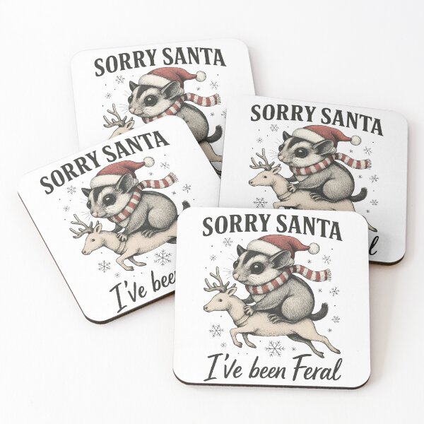 Item preview, Funny Christmas Sugar Glider Feral Design designed and sold by JerdbordinShop.