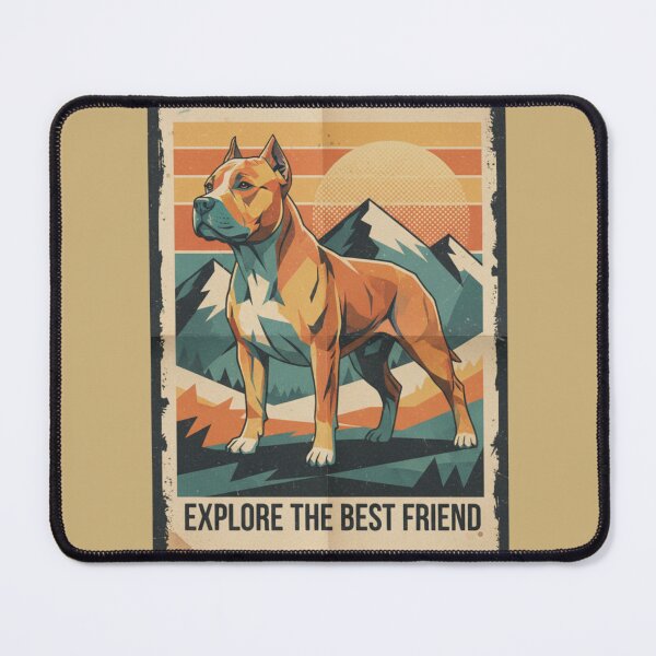 Item preview, Pit Bull Montaña Silueta Perfil Cartel Retro designed and sold by bsbd-action.