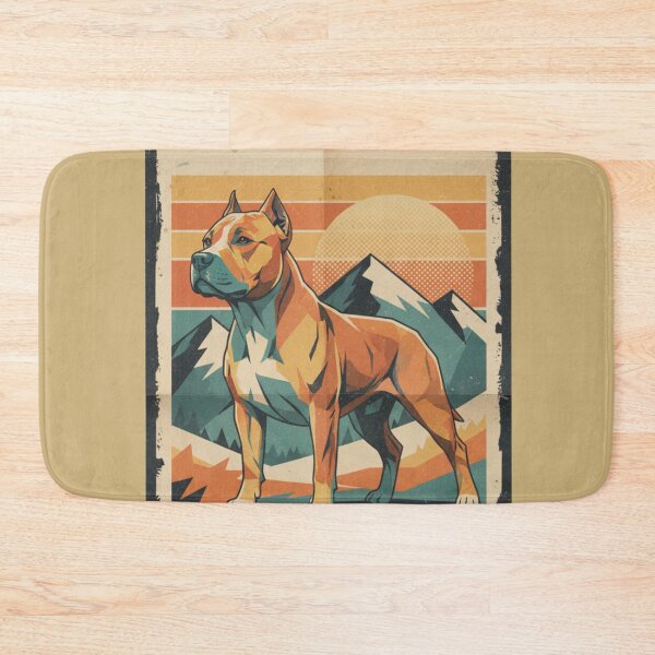 Item preview, Pit Bull Montaña Silueta Perfil Cartel Retro designed and sold by bsbd-action.