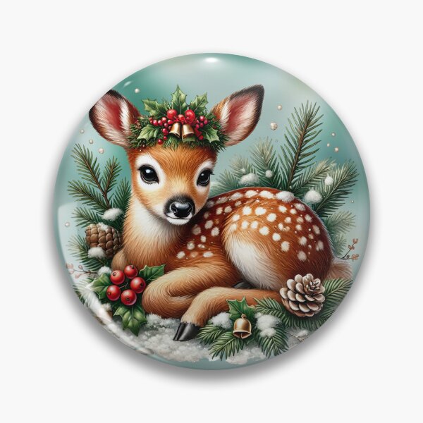 Item preview, Adorables cervatillos navideños designed and sold by Eclectic Monkey.