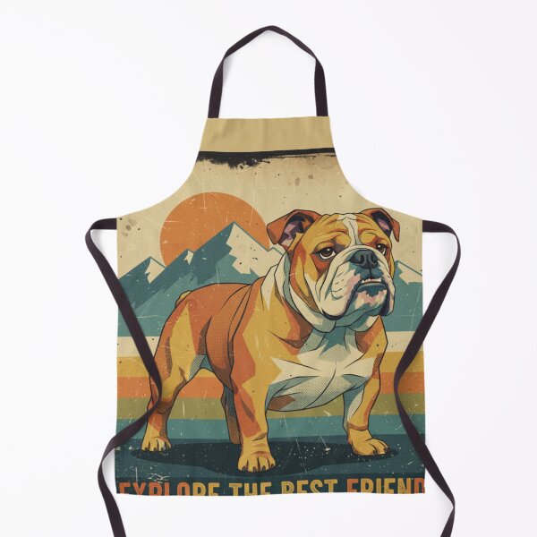 Item preview, Bulldog Montaña Aventura Cartel Vintage Ilustración designed and sold by bsbd-action.