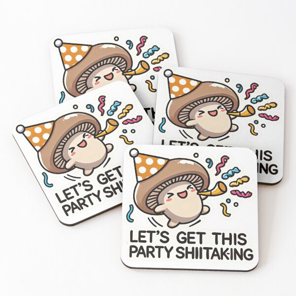 Item preview, Let's Get this Party Shiitak-ing designed and sold by root-n-render.